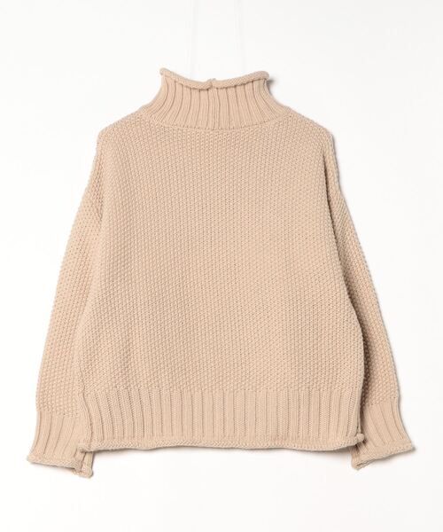 「MODE ROBE」 タートルネックニット FREE ベージュ レディース_画像2