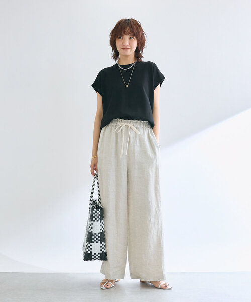 RIVE DROITE【接触冷感】クールタッチショルダーニット 接触冷感】クールタッチショルダーニット（ニット/セーター