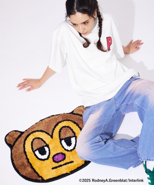 【新品未使用】LAROUTE パラッパ ラッパー フェイスラグマット Parappa The Rapper×LAROUTE】パラッパ ラッパー / フェイス