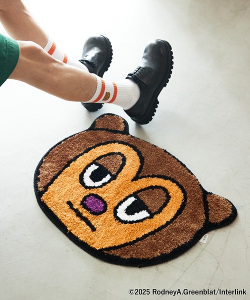 【新品未使用】LAROUTE パラッパ ラッパー フェイスラグマット Parappa The Rapper×LAROUTE】パラッパ ラッパー / フェイス