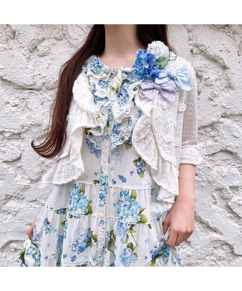 PINK HOUSE（ピンクハウス） ブローチ あじさいコサージュ レディース