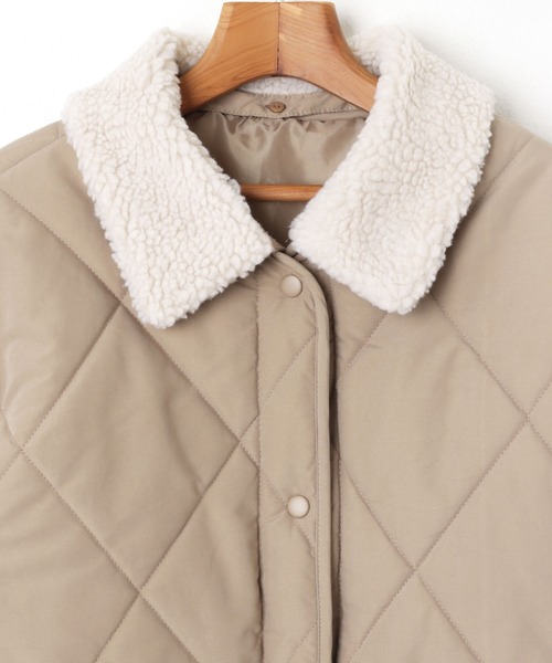 「andme」 中綿ブルゾン M アイボリー レディース_画像4