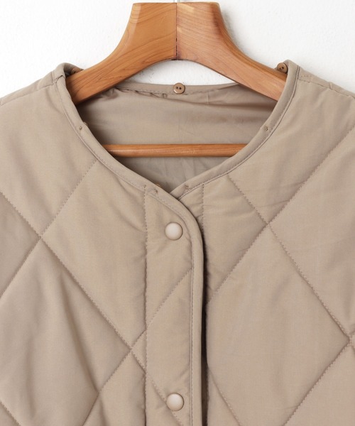 「andme」 中綿ブルゾン M アイボリー レディース_画像6