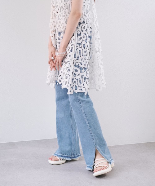kastane 新作デニム Kastane ジーンズ デニム デニムパンツ 「新色追加/低身長サイズ