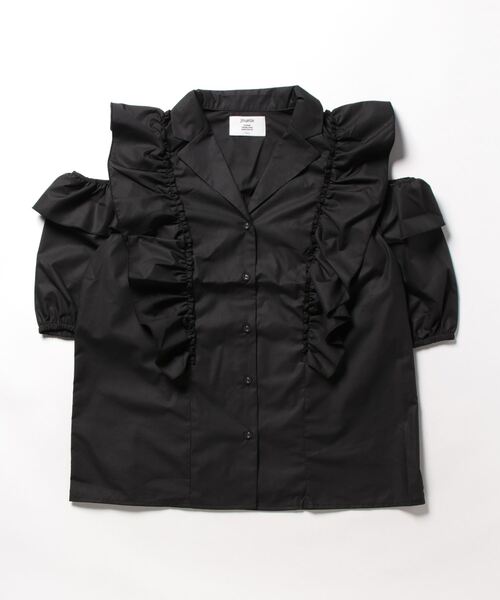 「jouetie」 半袖ブラウス MEDIUM ブラック レディース