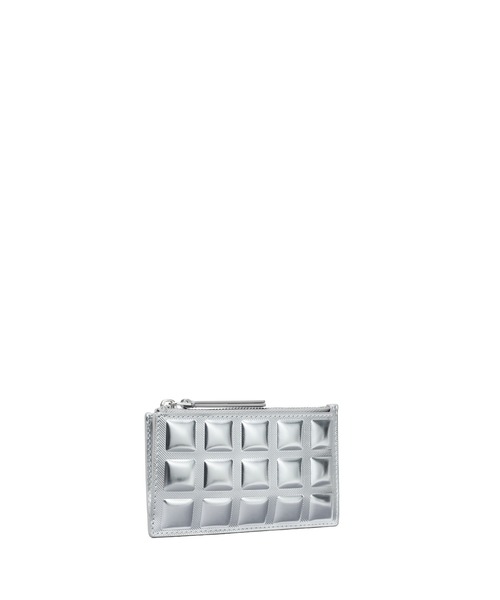 TORY BURCH カードケース フレミング メタリック スクエア キルト