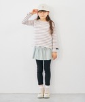 tシャツ 裾スカラップチュニック キッズ 子供...の詳細画像2