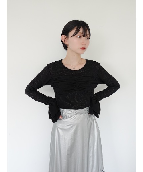 sahara（サハラ） スカート Metallic Tiered Slirt/メタリック