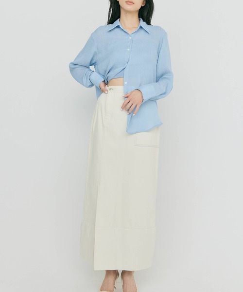 BLUE×PALANG デニムスカート 「ZOZOTOWN限定カラー」SLIT LONG