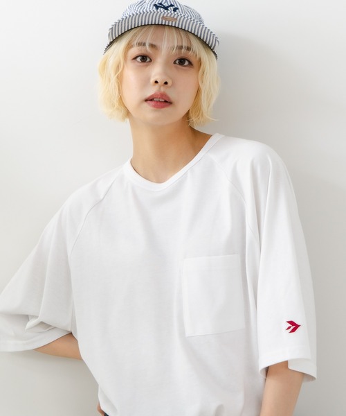 【SAVIER/サビアー】×【ZERO STAIN/ゼロステイン】コラボ ラグランスリーブ ポケット付 Tシャツ