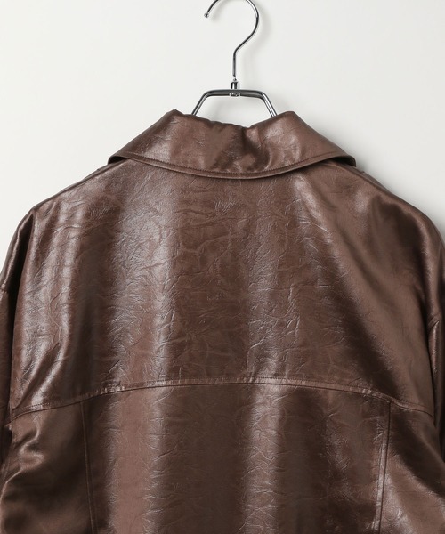 PAGEBOY ブラウンレザー ジャケット 【美品】 楽天市場】【PBLIM】フェイクレザーブルゾン PAGEBOYLIM ページ