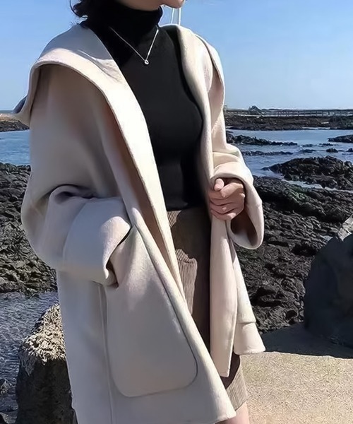 「Girly Doll」 コート L オフホワイト レディース_画像2