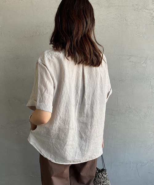DANTON 半袖シャツ グレー サイズ38 Danton 「DANTON」 半袖シャツ 38 グレー レディース : ZOZOTOWN