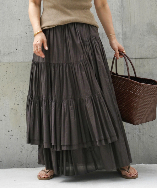 Deuxieme Classe Cotton Dramatic ギャザースカート Deuxieme Classe（ドゥーズィエムクラス）の「*Cotton Dramatic