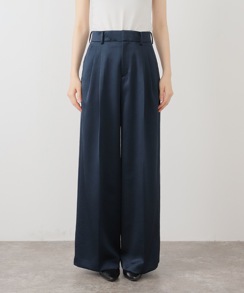 ボトムス satosata11500 Deuxieme Classe スラックス パンツ Minimal Satin レディース
