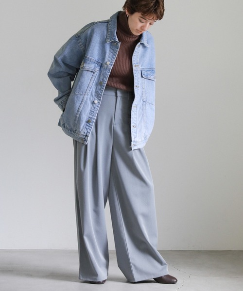 「select MOCA」 デニムジャケット LARGE ブラック レディース
