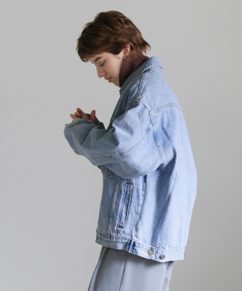 「select MOCA」 デニムジャケット LARGE ブラック レディース