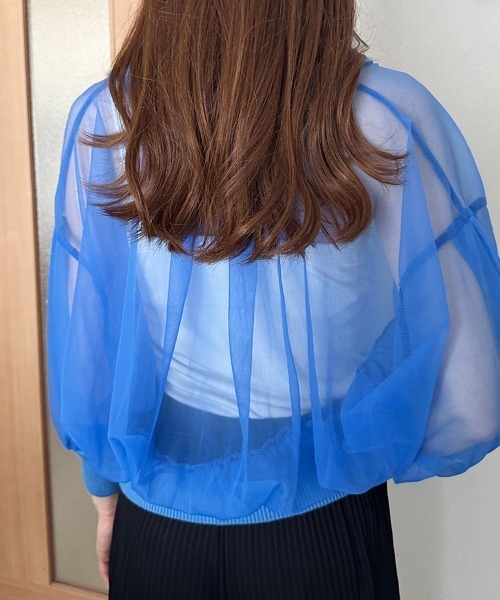 お値下げ！shetokyo シートーキョー デミシアーカーデ 1 美品 ブルー shetokyo シートーキョー デミシアーカーデ 1 美品 ブルー