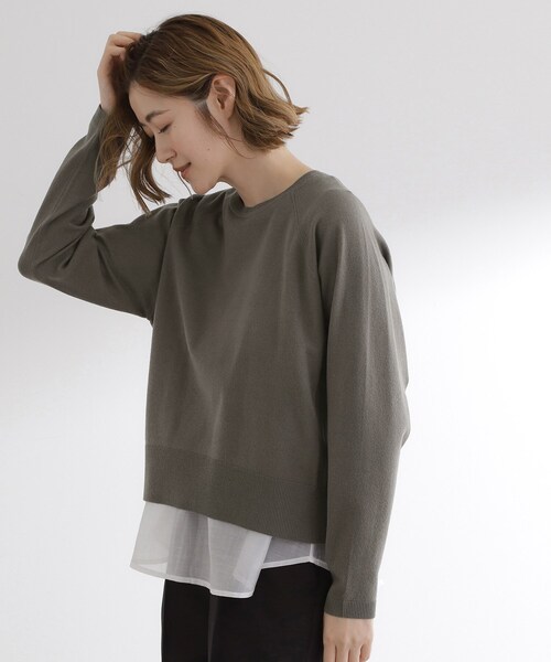 ⭐ローヘンlohen⭐レイヤードスリーブニット KNITWEAR – LOHEN