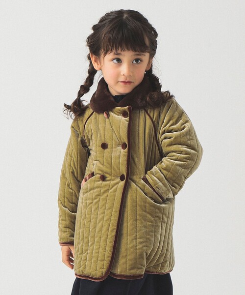 ボアキルティング中綿ジャンパー アウター キルティング中綿 軽量 ボアコート ジャンプスーツ カバーオール ベビー服 オールインワン ロンパース ベビー キッズ 子供服 あったか 男の子 女の子 スナップボタン 防寒 長袖 冬 | レディースファッション通販 - DHOLIC