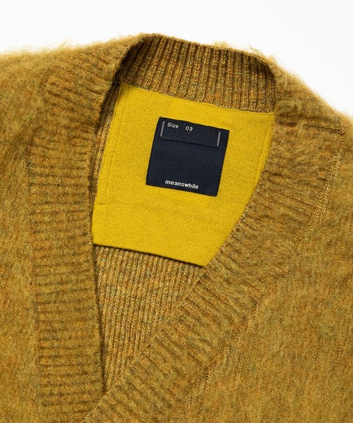 meanswhile（ミーンズワイル） カーディガン Mohair Double Knit
