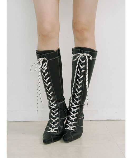 jouetie（ジュエティ） ブーツ ボクシングレースアップブーツ 靴