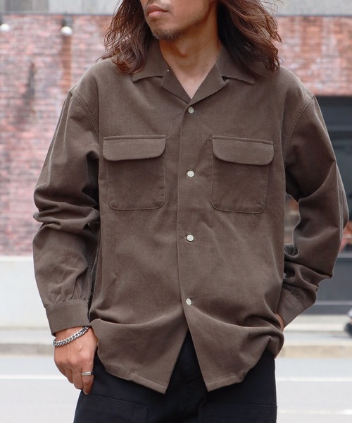 FIVEBROTHER（ファイブブラザー） シャツ CORDUROY ONE-OP SHIRTS