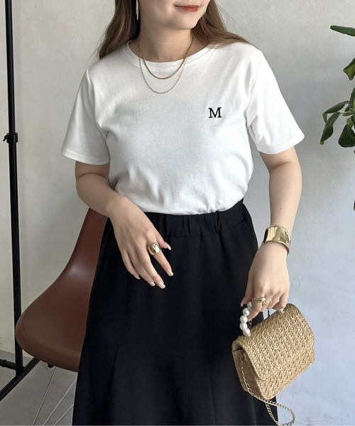 「prose verse」 半袖Tシャツ フリ- ピンク レディース_画像4