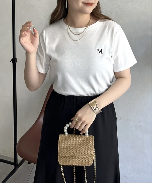 「prose verse」 半袖Tシャツ フリ- ピンク レディース_画像6