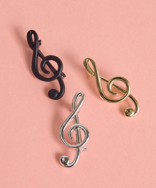 gargle（ガーグル） ブローチ ガーグル：MUSICシリーズ ト音記号