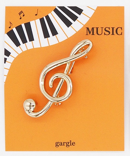 gargle（ガーグル） ブローチ ガーグル：MUSICシリーズ ト音記号