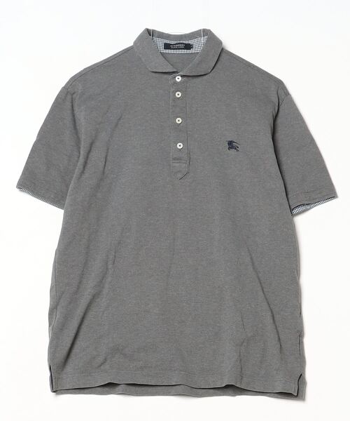 美品 Burberry Black labelスタッズ ワンポイント ポロシャツ BURBERRY BLACK LABEL（バーバリーブラックレーベル） ワンポイント