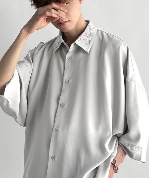 Classical Origin 半袖シャツ LARGE ライトグレー メンズ : ZOZOTOWN