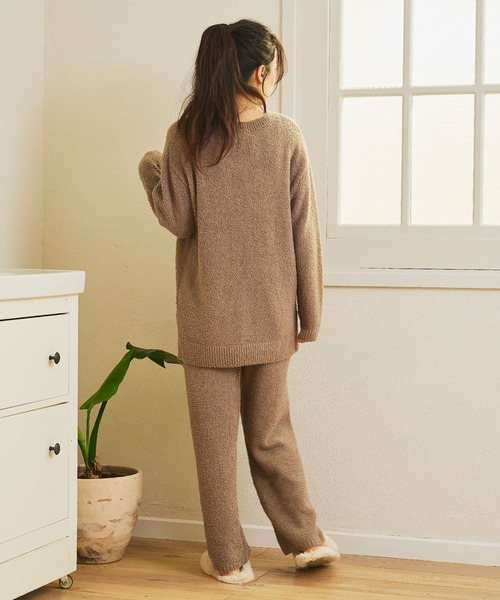 パジャマ ルームウェア 「LAFUKU/ラフク」マシュマロニットもちふわ