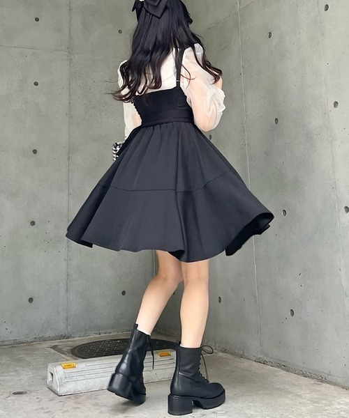 TITTY＆CO. 「TITTY&CO.」 サロペットスカート FREE ブラック