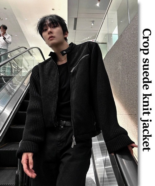COSYHARU（コシハル） ブルゾン アウター ディープブラックニット