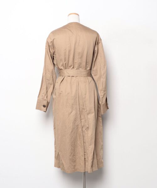 「Spick & Span」 ノーカラーコート 36 ブラウン レディース_画像2