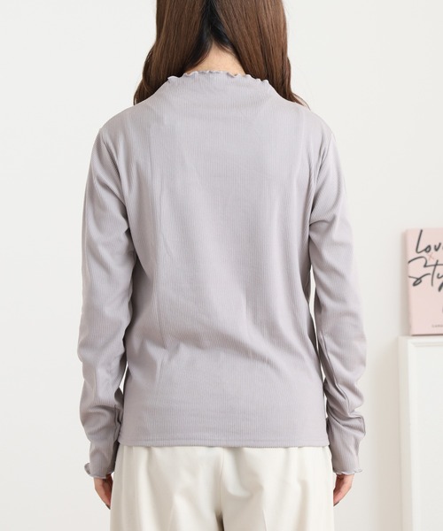 在庫1点物HighClass起毛ハイネック3ｘ3ｍｍSDロングチェストMLサイズ myke tシャツ 起毛リブ プチハイネックロンT レディース : ZOZOTOWN