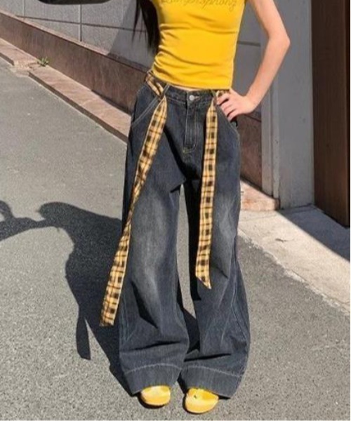 shyam inspiration ワイドパンツ ジーンズ デニム デニムパンツ 