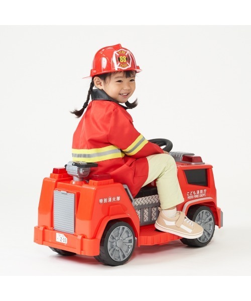 電動乗用カー レスキュー車 消防車 子供用　はたらく車　のりもの　乗れる車 楽天市場】乗用玩具 電動 消防車 消防士 はたらく車 子供 乗れる