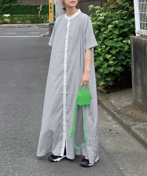 「CORNERS」 半袖ワンピース M ブラック レディース_画像3