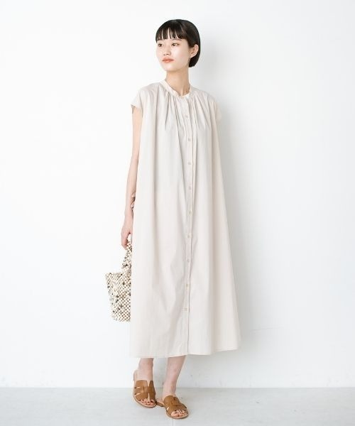 「ANNA LUNA」 ノースリーブワンピース MEDIUM ベージュ レディース_画像7