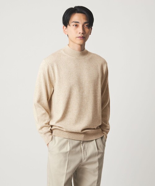 新品未使用マンシング×クラブハウスコラボ　モックネックセーター　ベージュLサイズ green label relaxing（グリーンレーベルリラクシング） セーター