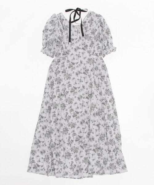 「EATME」 半袖ワンピース SMALL グレー レディース_画像2