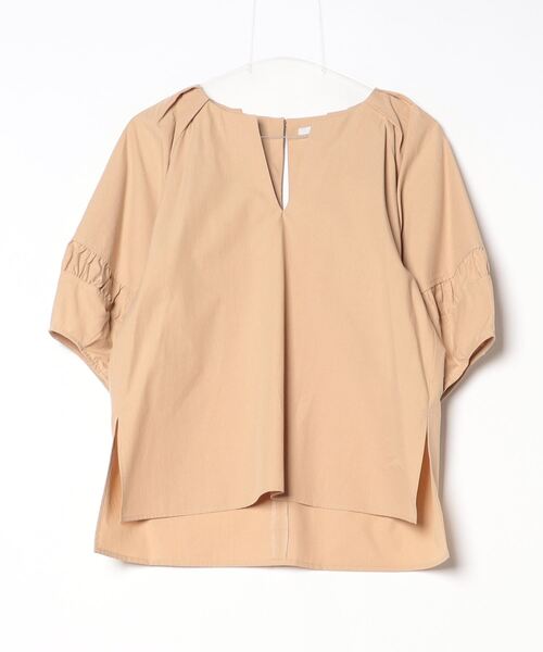 「SHIPS」 半袖ブラウス ONE SIZE ベージュ レディース_画像2