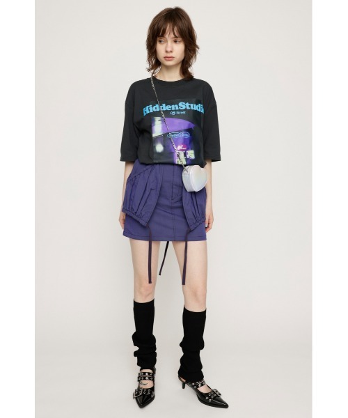 「SLY」 半袖Tシャツ FREE ライトブラック レディース_画像3
