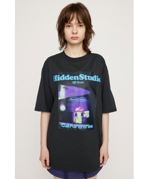 「SLY」 半袖Tシャツ FREE ライトブラック レディース_画像6