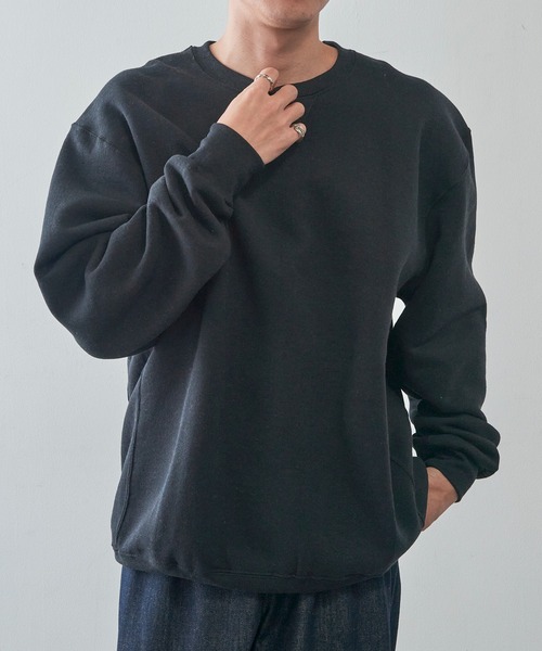 Russell Athletic ブラック スウェット Russell Athletic（ラッセル アスレティック） トレーナー スウェット