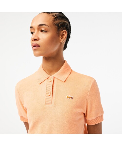 LACOSTE（ラコステ） 半袖ポロシャツ 38 オフホワイト レディース