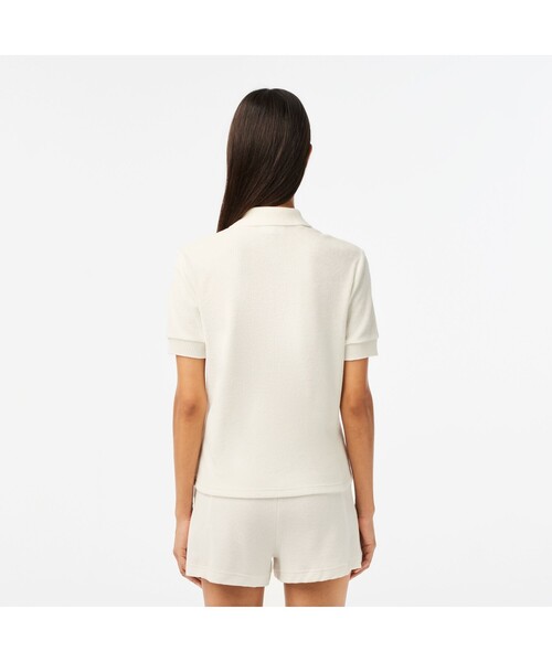 LACOSTE（ラコステ） 半袖ポロシャツ 38 オフホワイト レディース